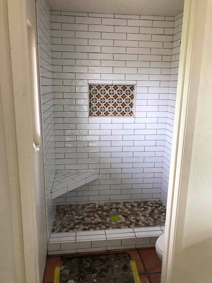 Tile installation in Corona, CA